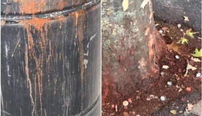 लंदन की सड़कों पर पान-तंबाकू के दाग